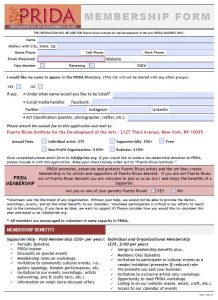 PRIDA Membership Form (Fillable PFD)